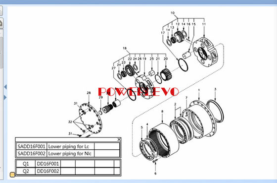 Nośnik Final Drive Gearbox, Final Drive Assy dla ec210 ec210b EC210 EC210B