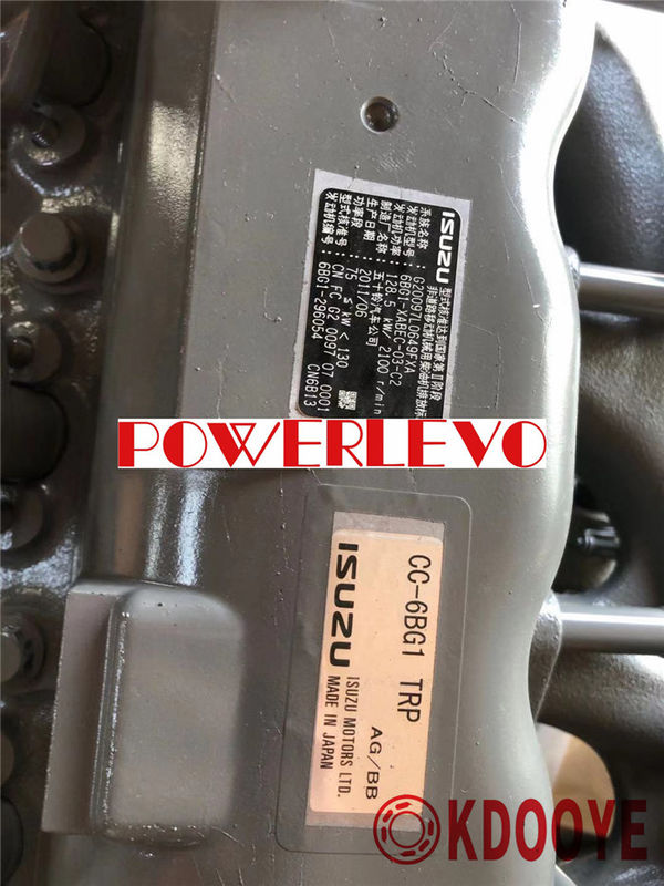 6BG1T -XABEC-03-C2 ISUZU 128.5KW 2100r/min Zestaw linii silnika dla xe235 ZAX200 SH200-3 XC210